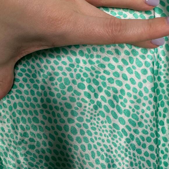 Morgan Taylor Intimates Women’s Vintage Green Printed Slip Dress‎ Size Small - Picture 3 of 9